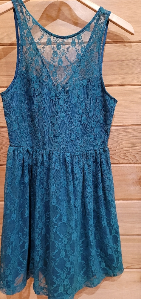 Forever 21 Green Lace Dress Size Small